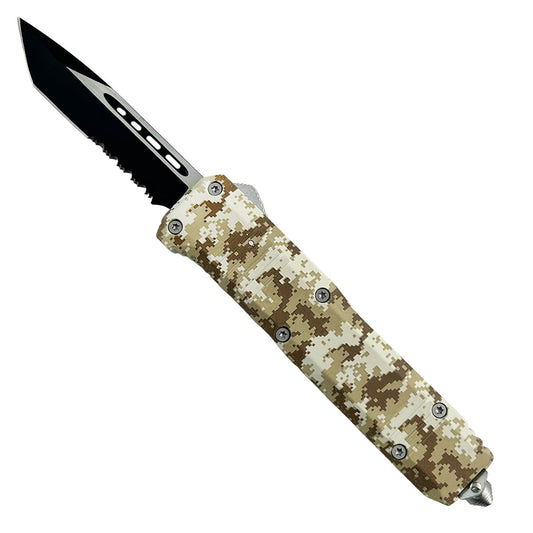 Best Budget OTF Knife - "Cobra" Camo OTF Knife for Sale