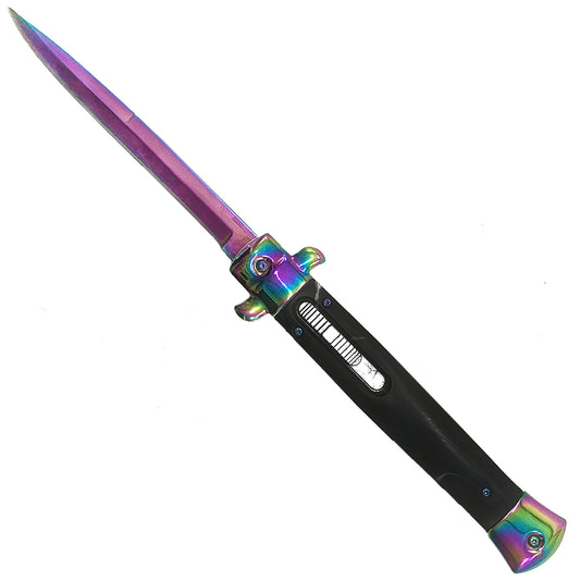 Rainbow Stiletto OTF Knife for Sale | Buy Double-Action OTF Knives