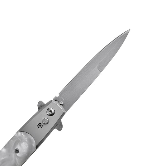 Switchblade Knife for Sale - "Basico" Marble Switchblade Knives