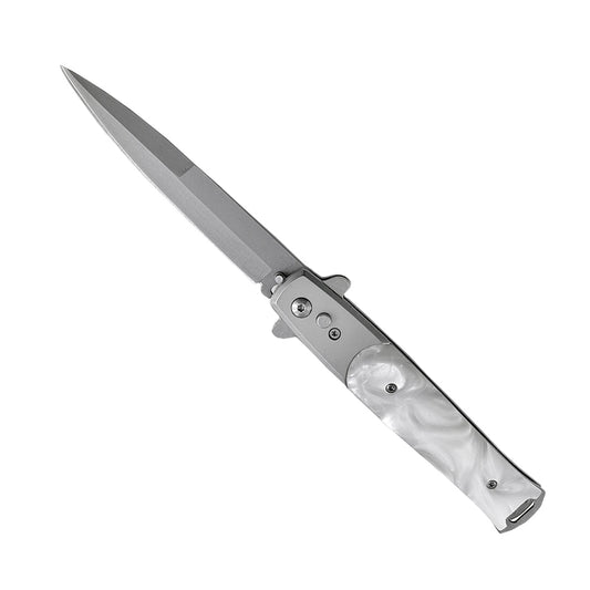 Switchblade Knife for Sale - "Basico" Marble Switchblade Knives