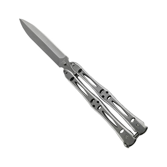 Chrome "Sting" Butterfly Knife