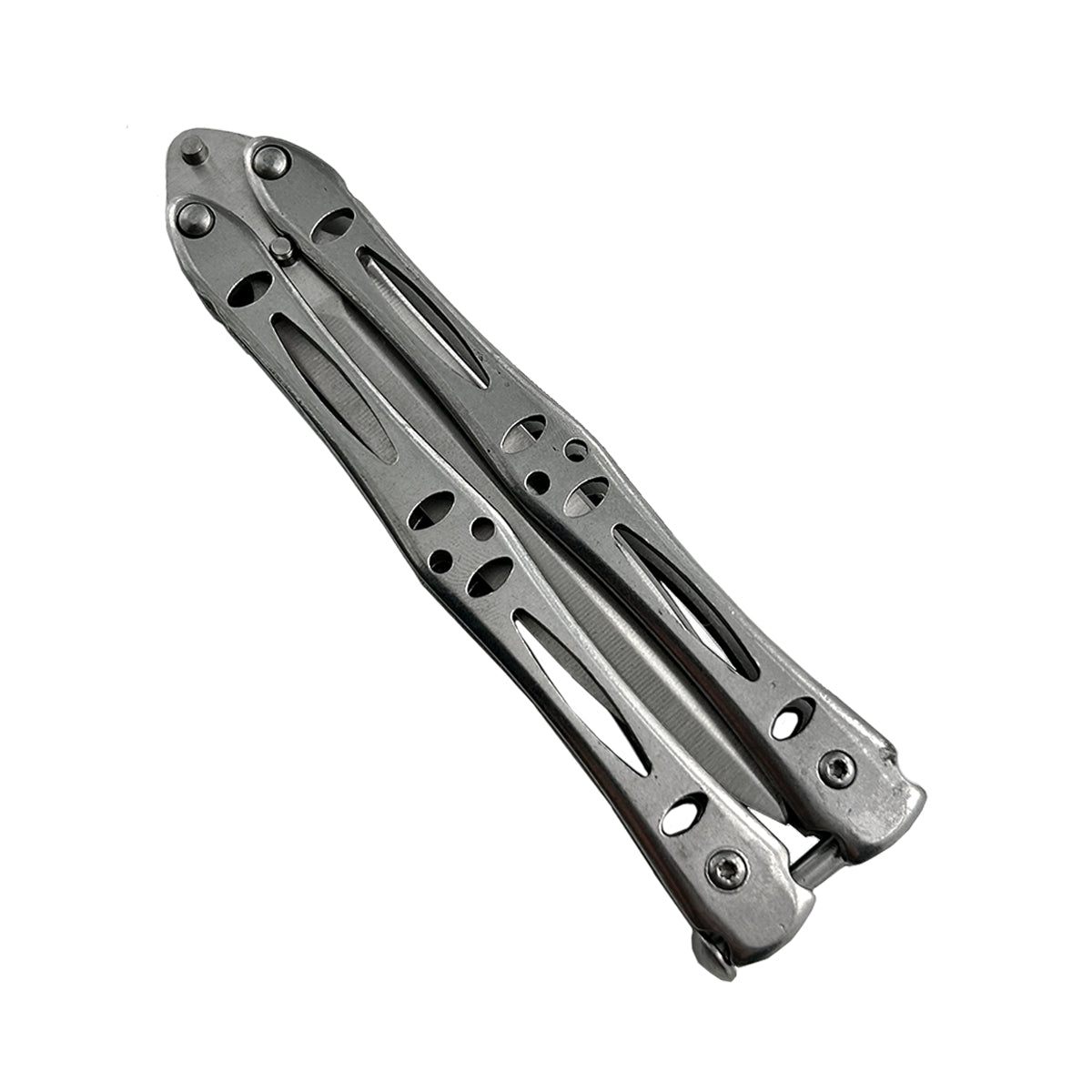 Chrome "Sting" Butterfly Knife