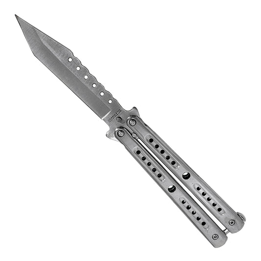 Chrome "Tikal" Butterfly Knife