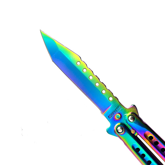 Rainbow "Tikal" Butterfly Knife