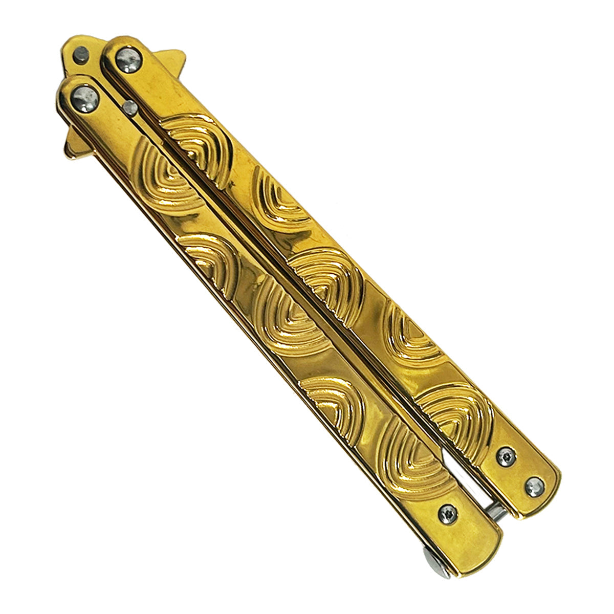 "Spiro" Gold Butterfly Knife