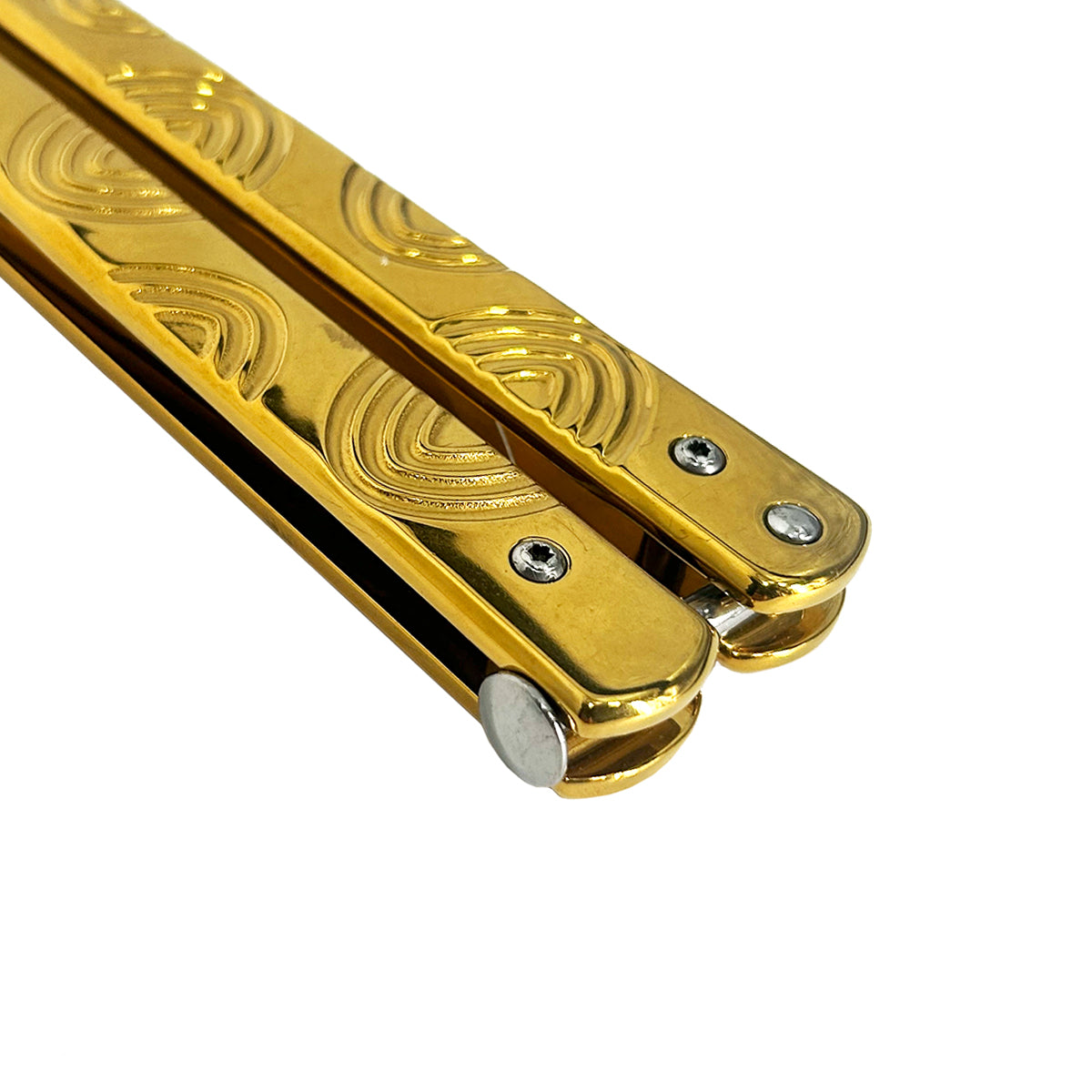 "Spiro" Gold Butterfly Knife