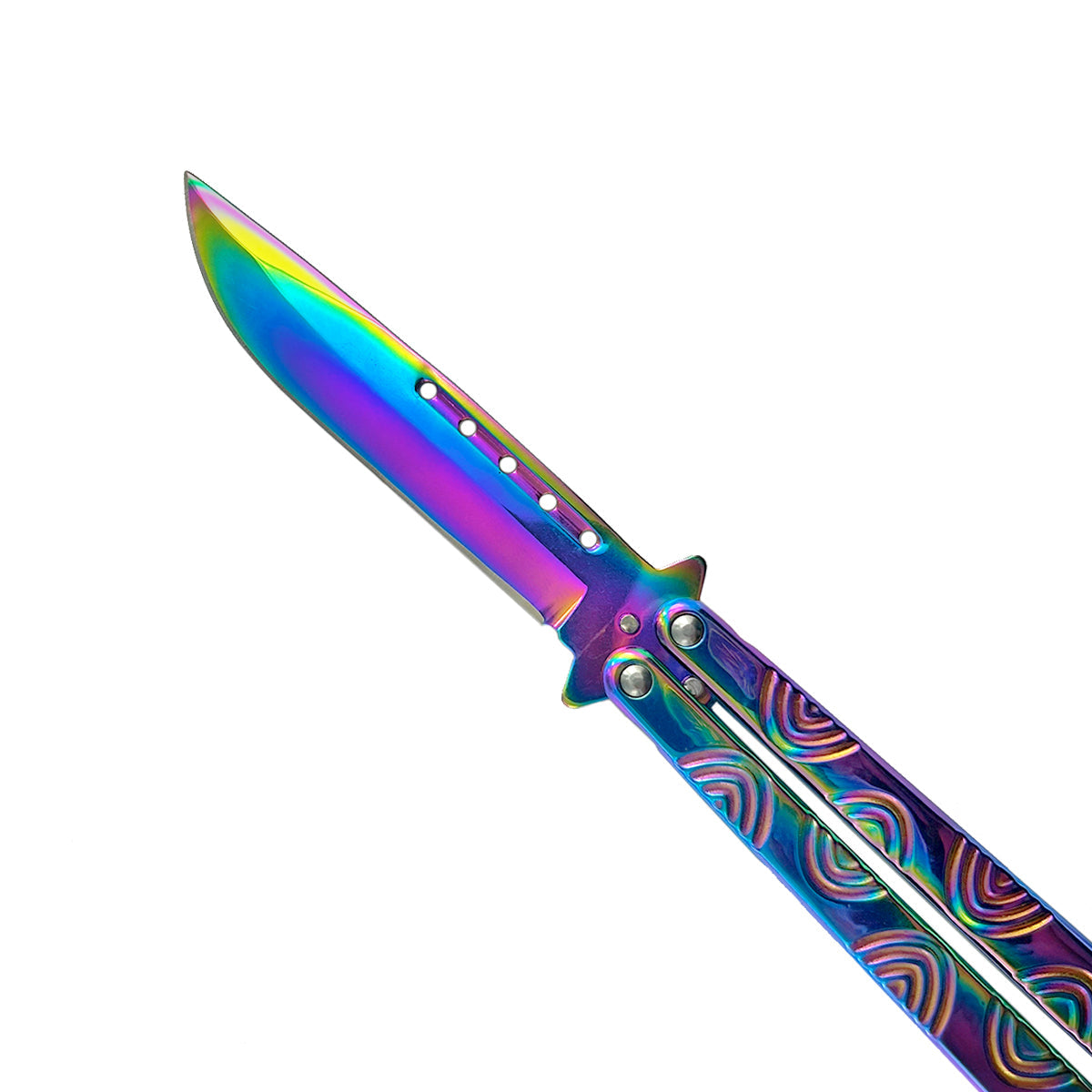 "Spiro" Rainbow Butterfly Knife