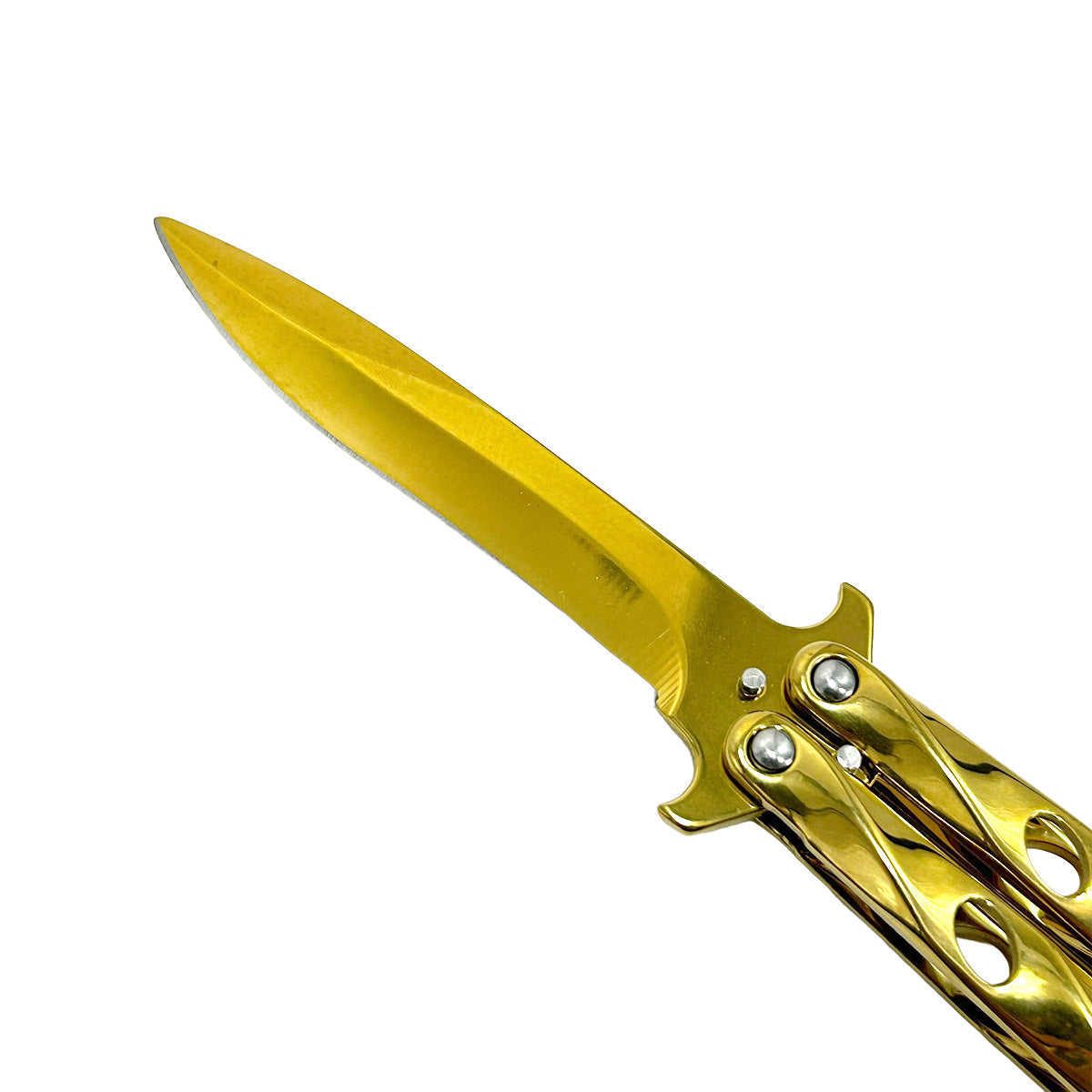 "Twist" Gold Butterfly Knife