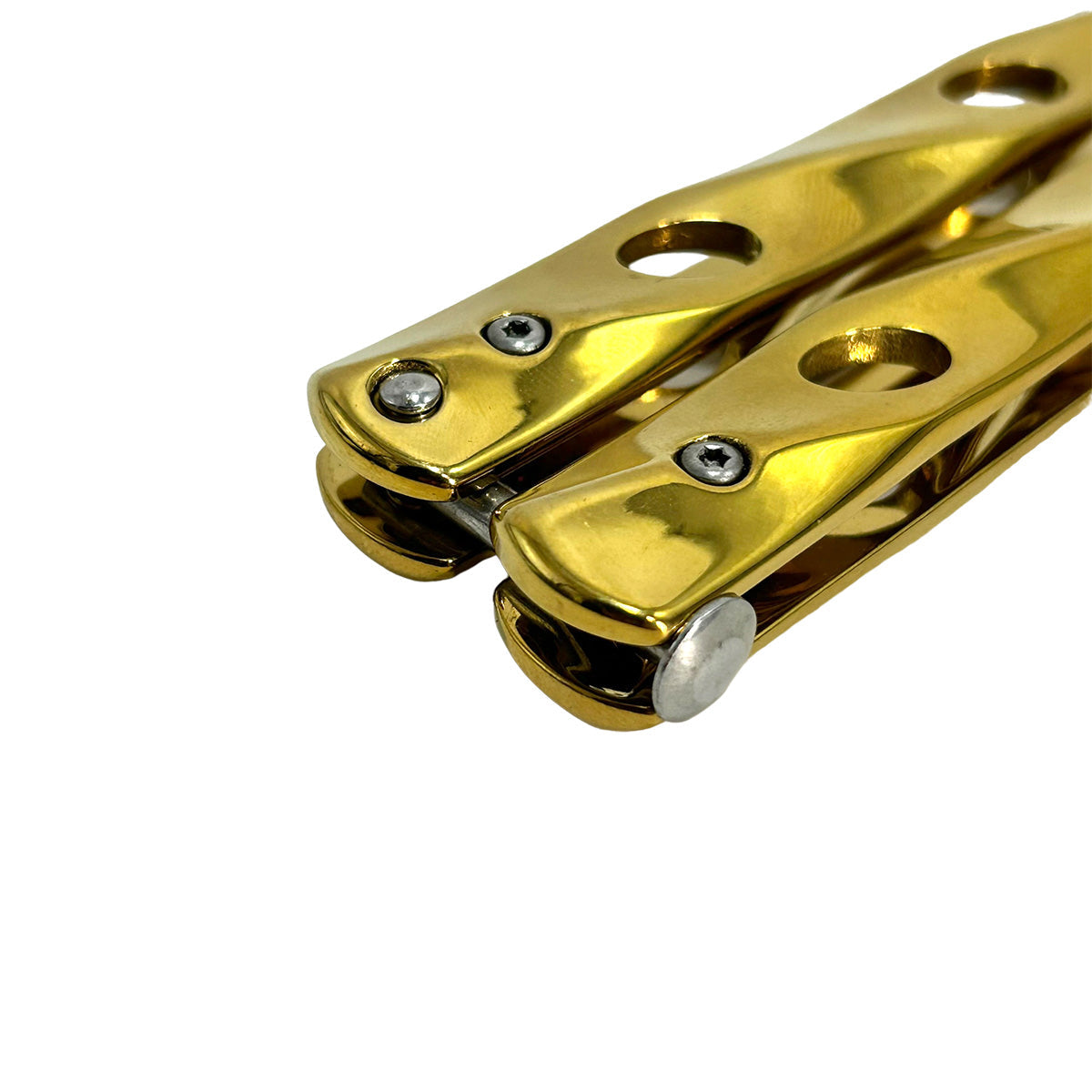 "Twist" Gold Butterfly Knife