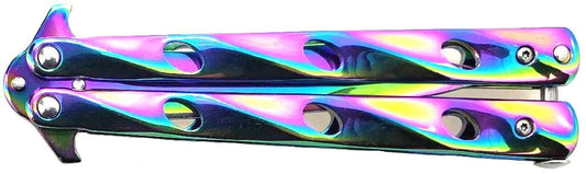 "Twist" Rainbow Butterfly Knife