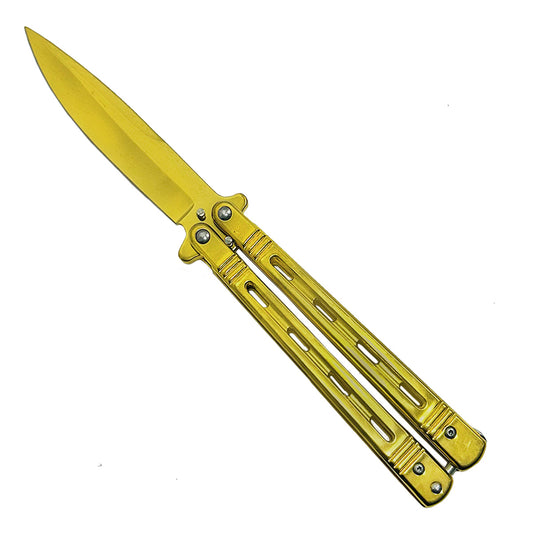 "Wasp" Gold Butterfly Knife