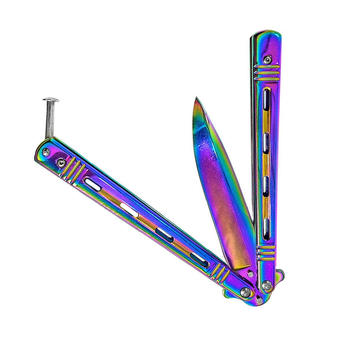 "Wasp" Rainbow Butterfly Knife