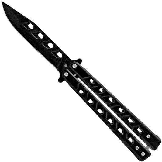 "Croc-o" Black Butterfly Knife