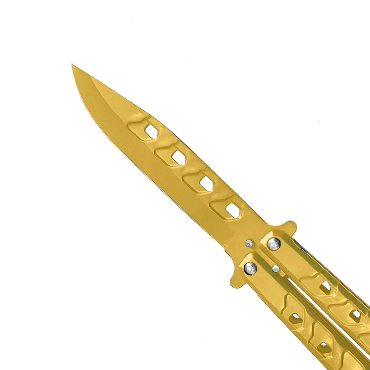 "Croc-o" Gold Butterfly Knife