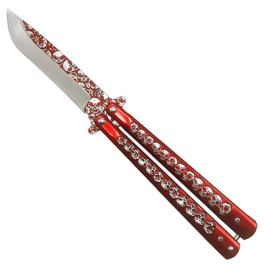 CS Tactical Edge "Crimson" Red Butterfly Knife