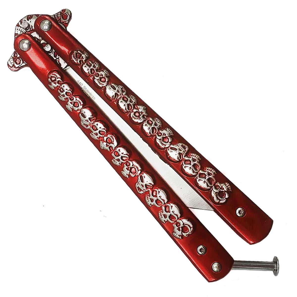 CS Tactical Edge "Crimson" Red Butterfly Knife