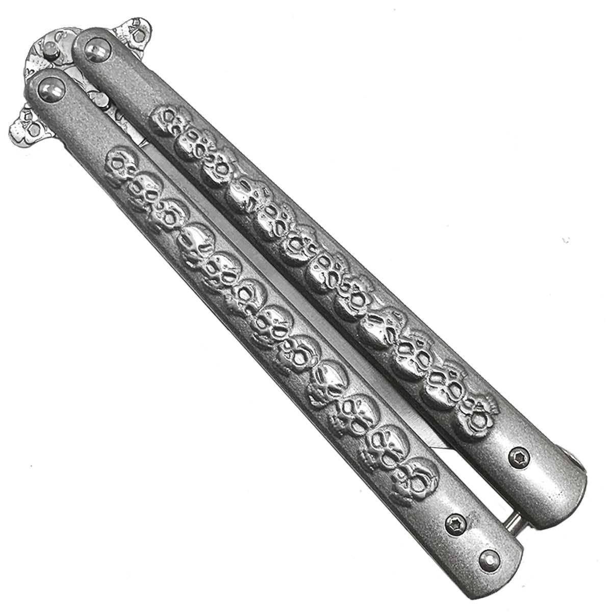 "Skully" Gray Butterfly Knife