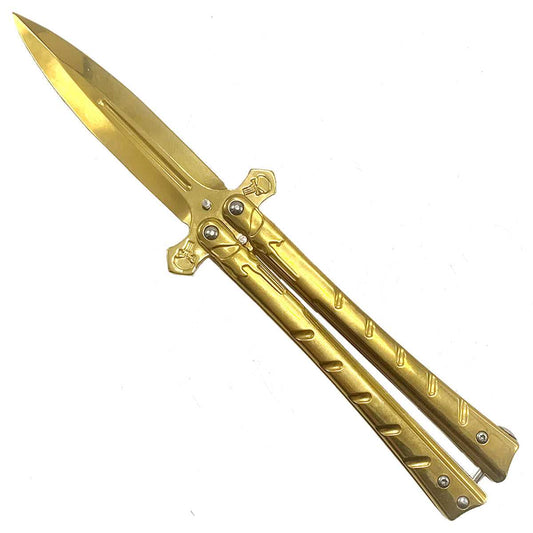 CS Tactical Edge "Golden Villain" Butterfly Knife