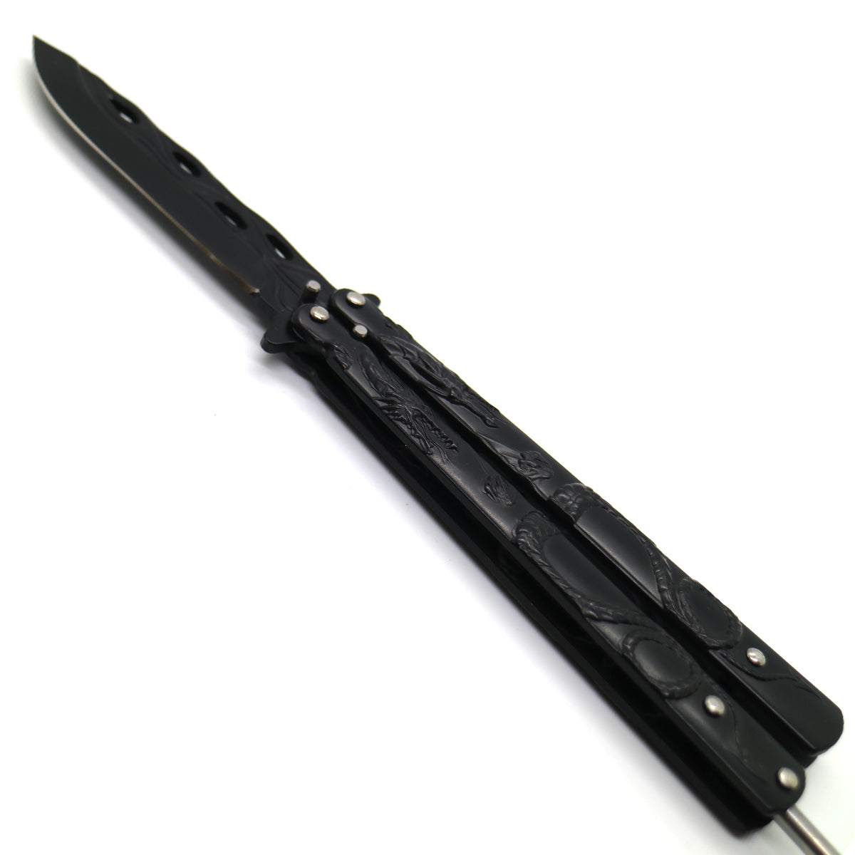 "Lunar Dragon" Black Butterfly Knife