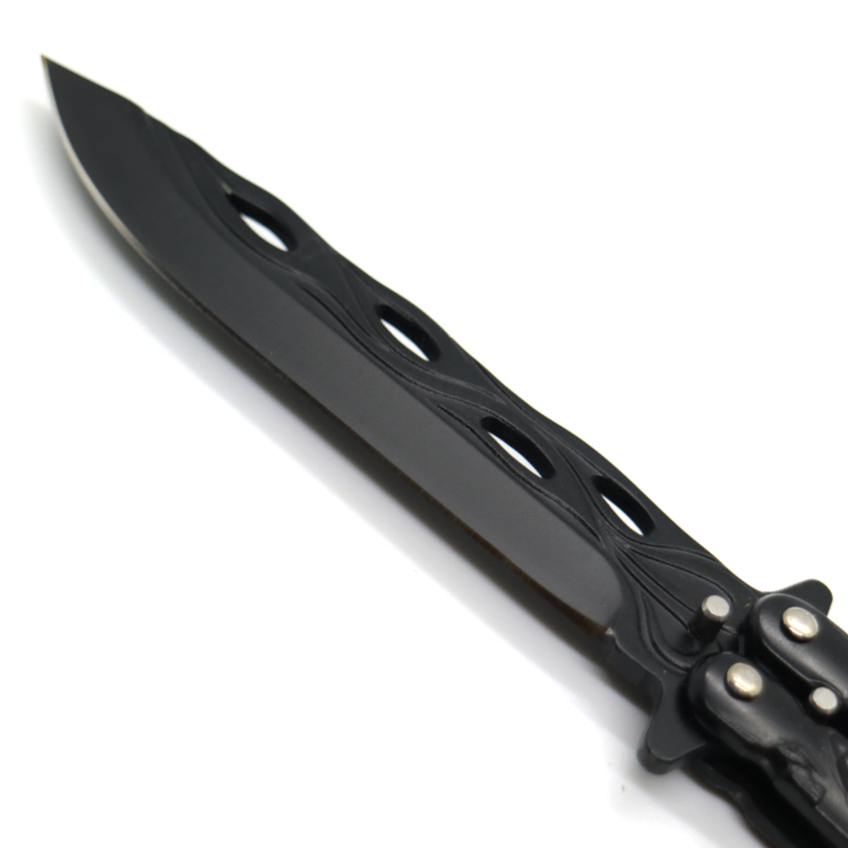 "Lunar Dragon" Black Butterfly Knife