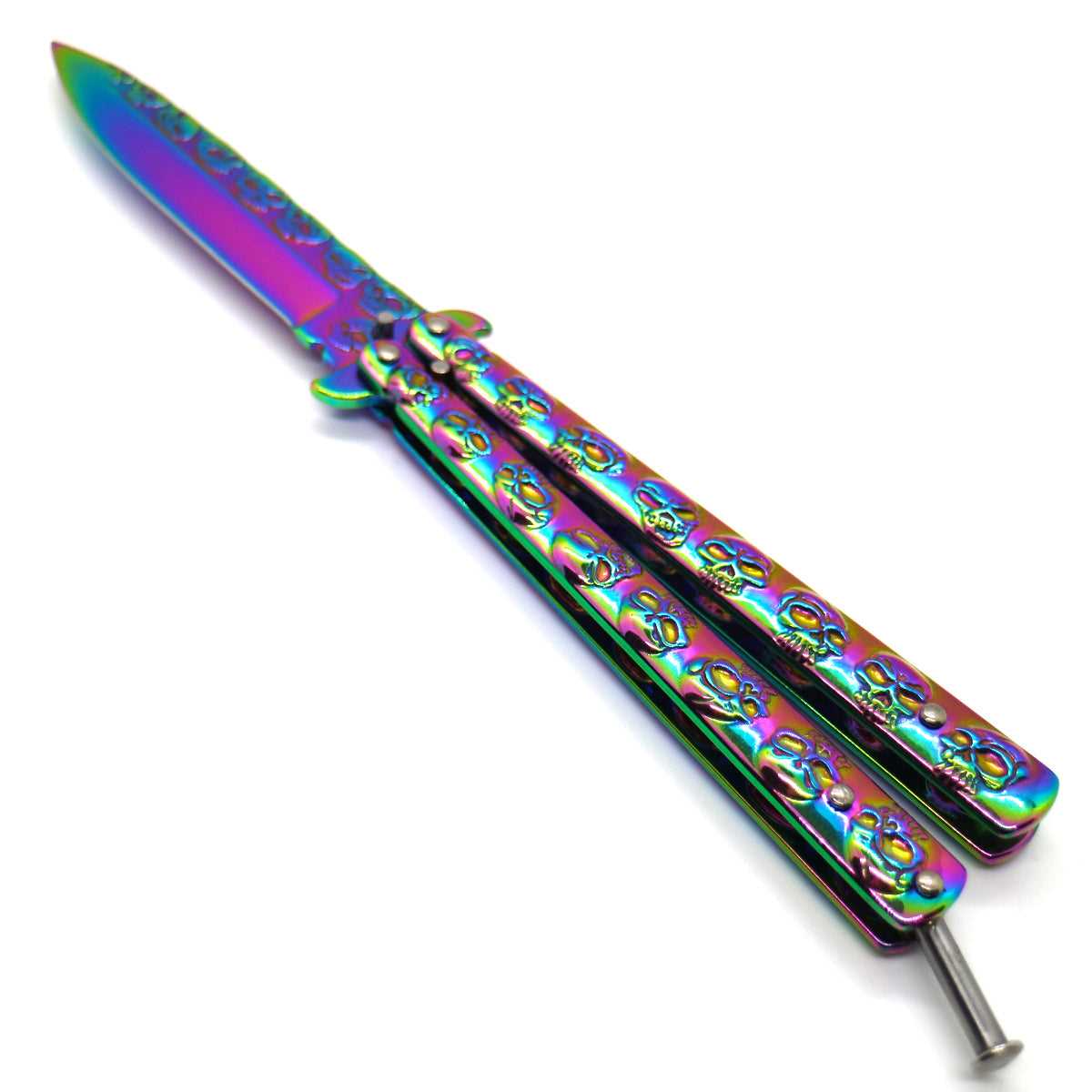 "Skullz" Rainbow Butterfly Knife