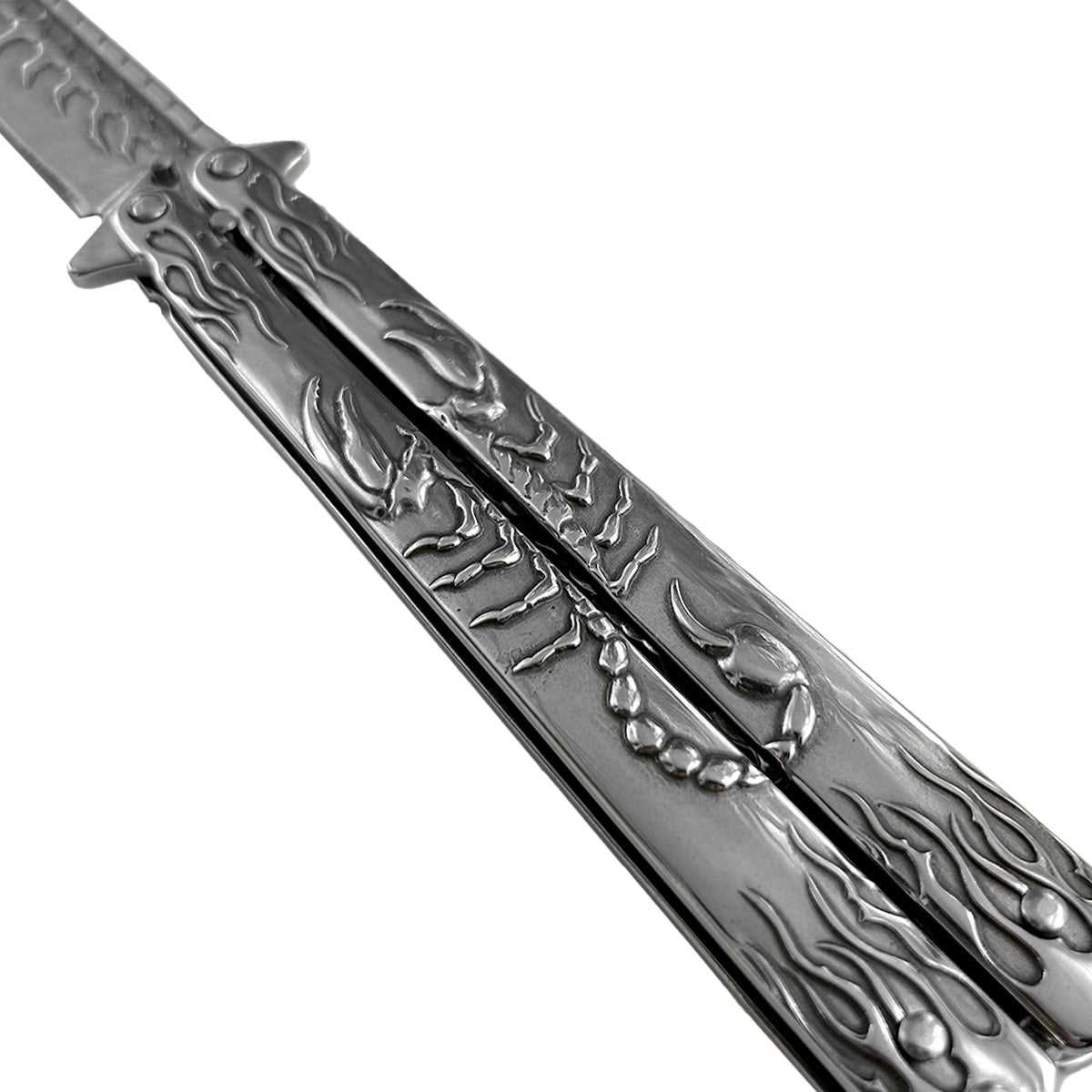 "Scorpion" Chrome Butterfly Knife