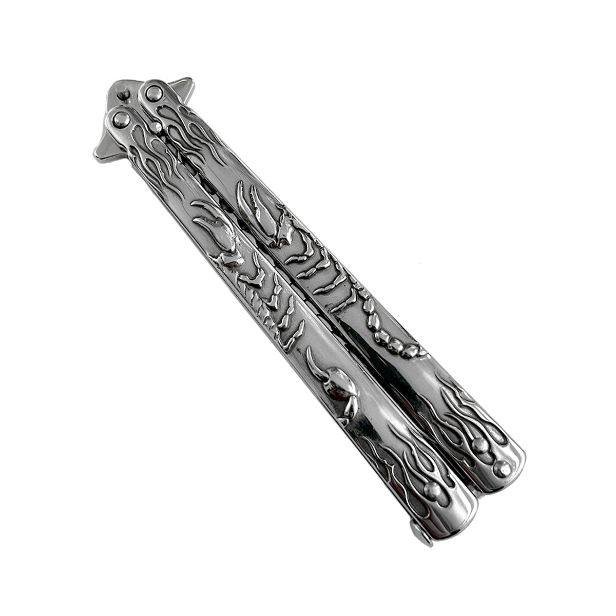 "Scorpion" Chrome Butterfly Knife