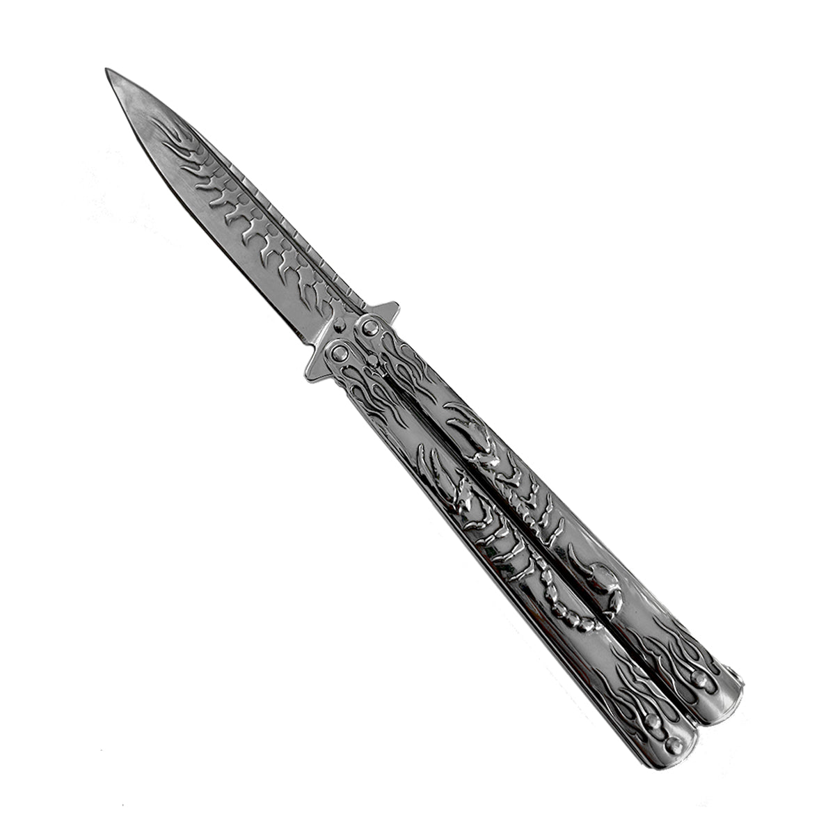 "Scorpion" Chrome Butterfly Knife