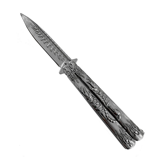 "Scorpion" Chrome Butterfly Knife