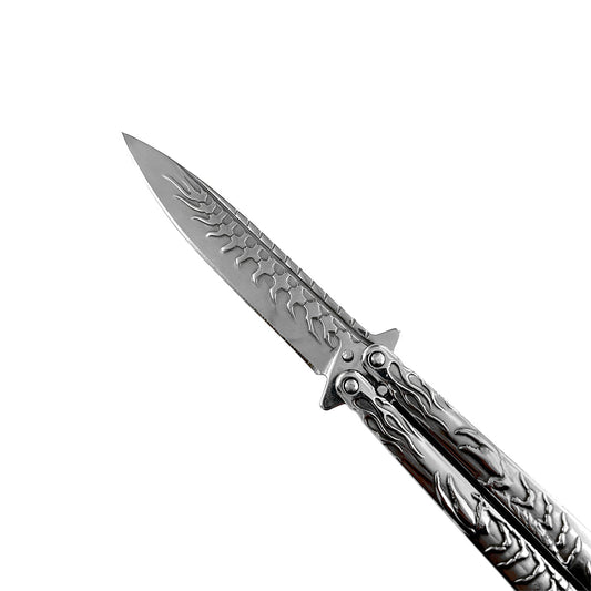 "Scorpion" Chrome Butterfly Knife