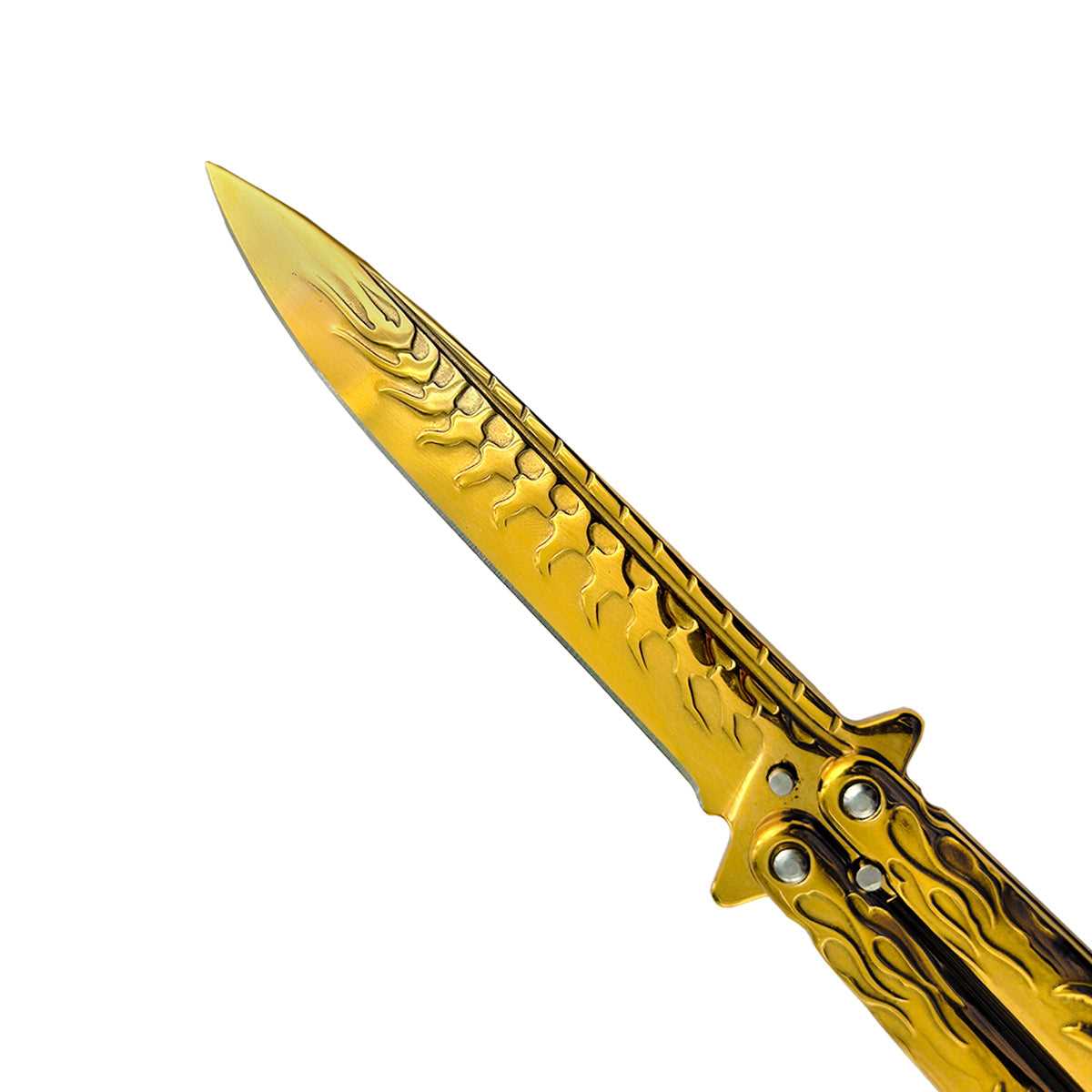 "Scorpion" Gold Butterfly Knife