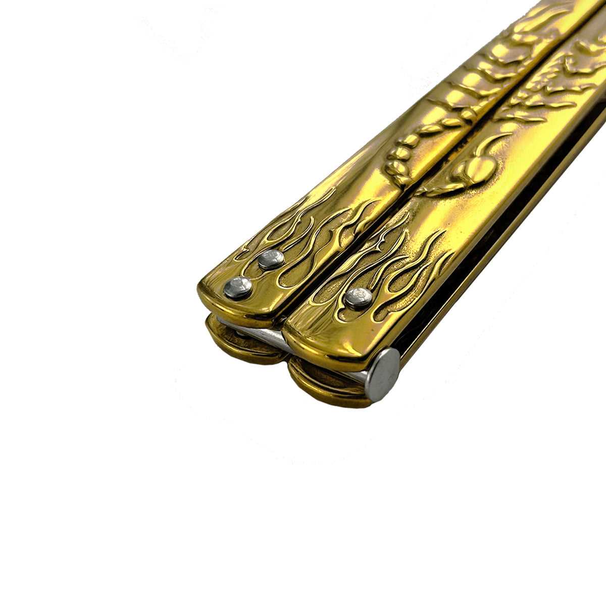 "Scorpion" Gold Butterfly Knife