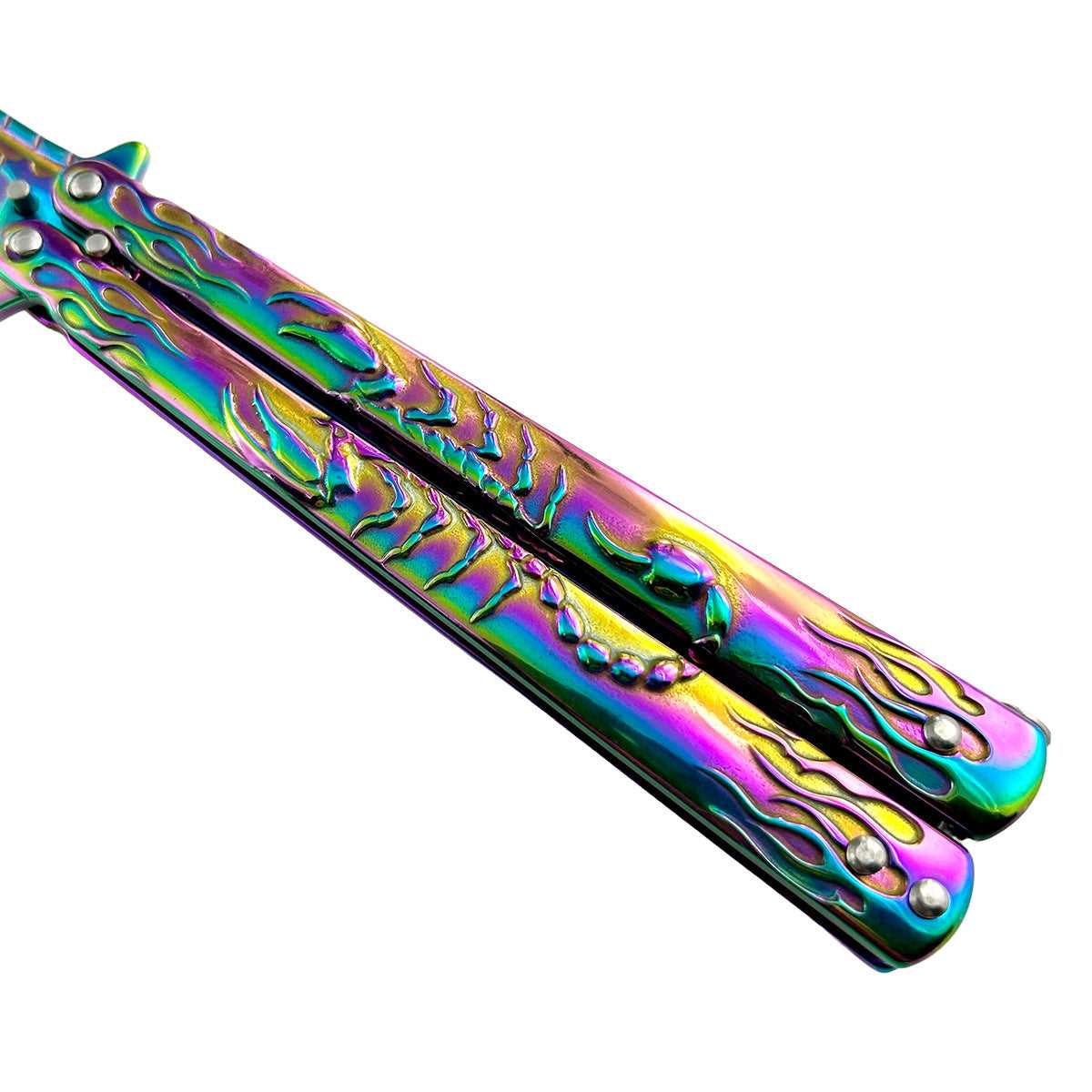 "Scorpion" Rainbow Butterfly Knife