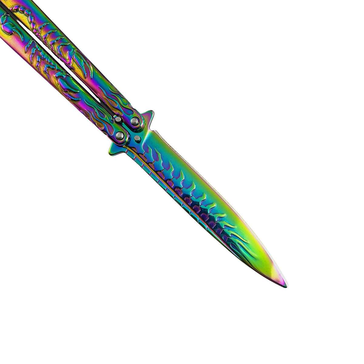 "Scorpion" Rainbow Butterfly Knife