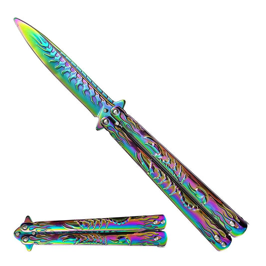 "Scorpion" Rainbow Butterfly Knife