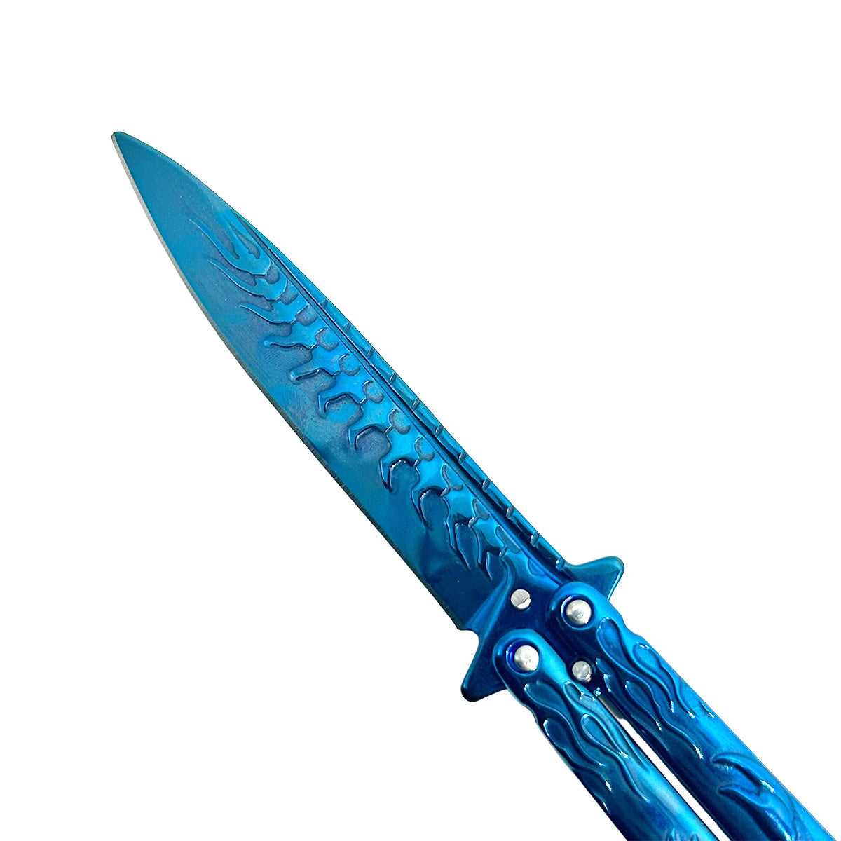 "Scorpion" Blue Butterfly Knife