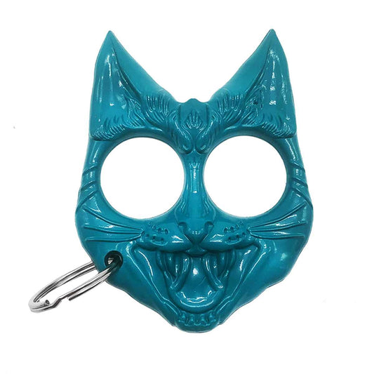 Plastic cat self hot sale defense keychain