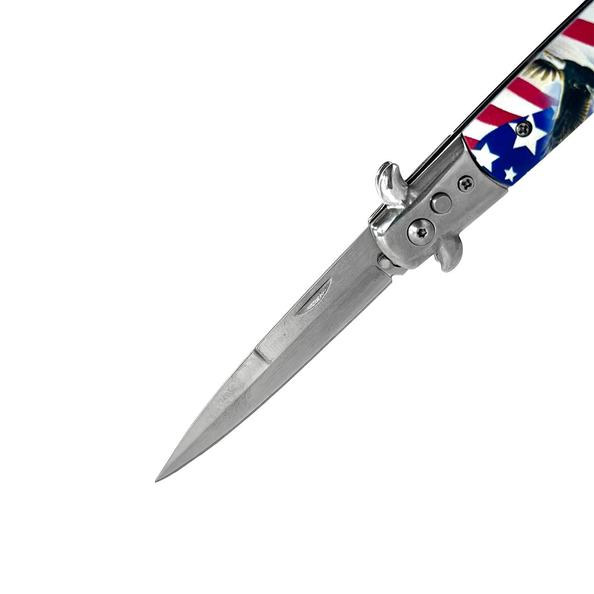 Eagle / USA Flag Switchblade