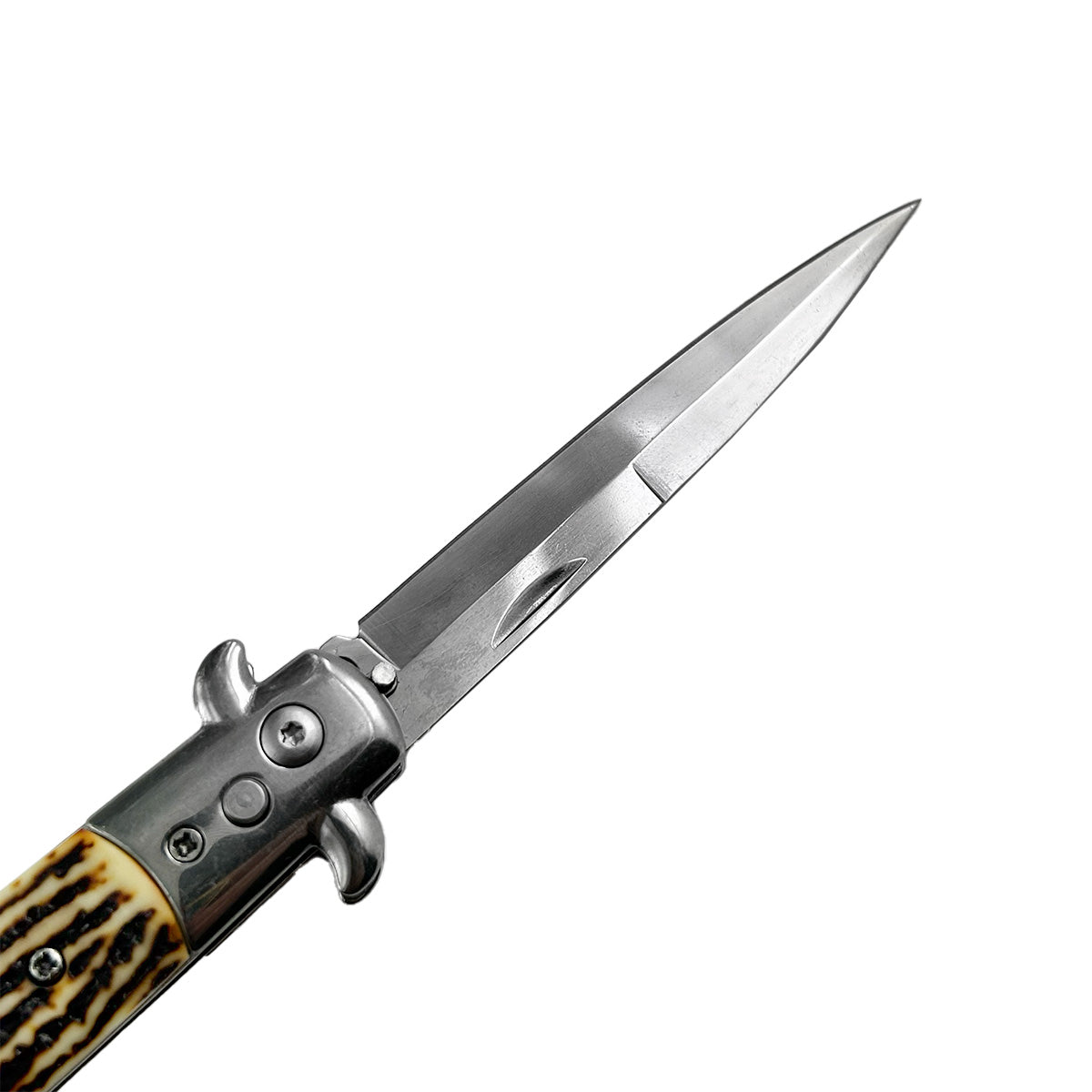 "Polished" Bone Handle Switchblade