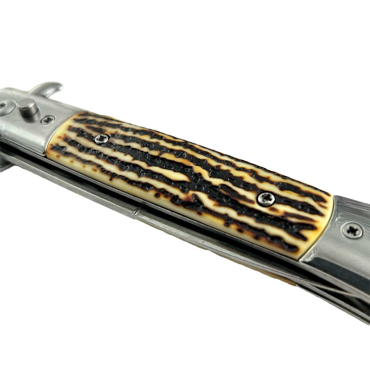 "Polished" Bone Handle Switchblade