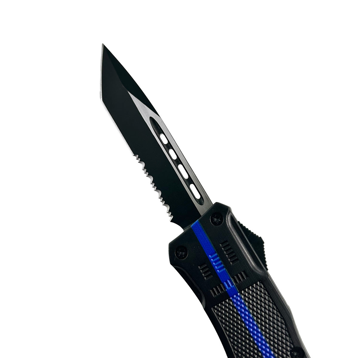 "Slick" Thin Blue Line OTF Knife