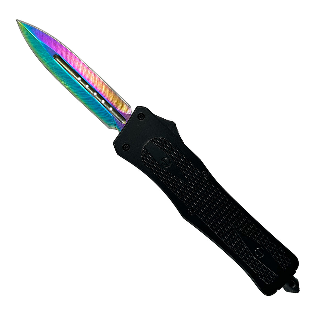 "Nightedge" Double Edge Rainbow OTF Knife