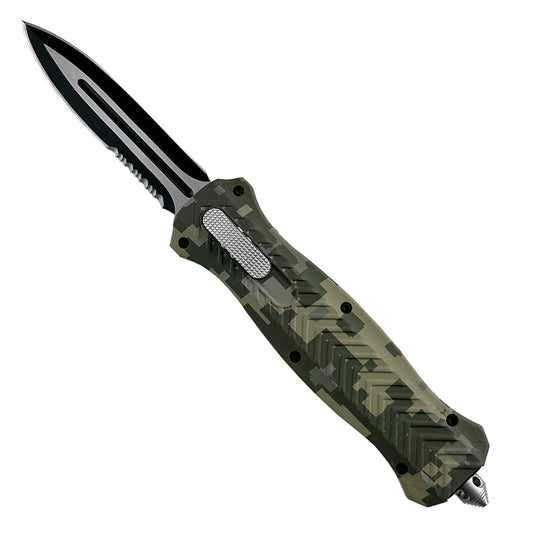 "Wavecutter" Camo OTF Knife