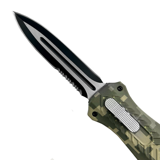 "Wavecutter" Camo OTF Knife