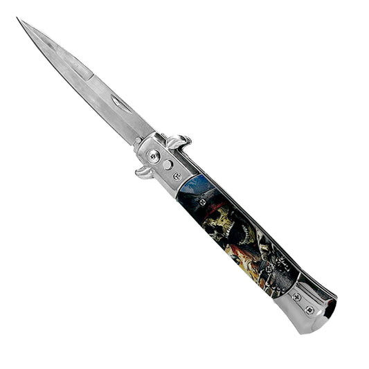 Automatic Knife - Switchblade - Pirate / Skull Tactical Switchblades