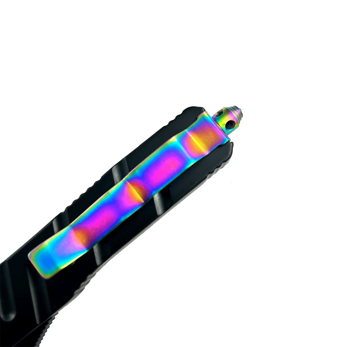 Automatic OTF Knives for Sale - "Aurora" Rainbow OTF Knife