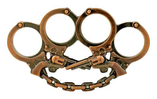 Copper Revolver Brass Knuckles