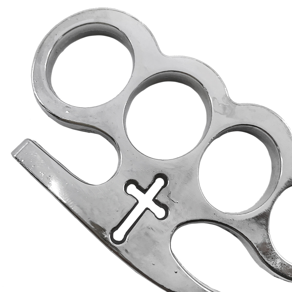 Chrome Cross Brass Knuckles for Sale | Buy Brass Knuckles Online.