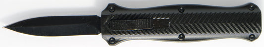 "Cautious"Black Mini OTF Knife