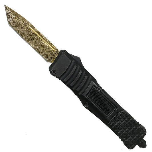 CS Tactical Edge "Golden Waves" OTF Knife - OTF Knives